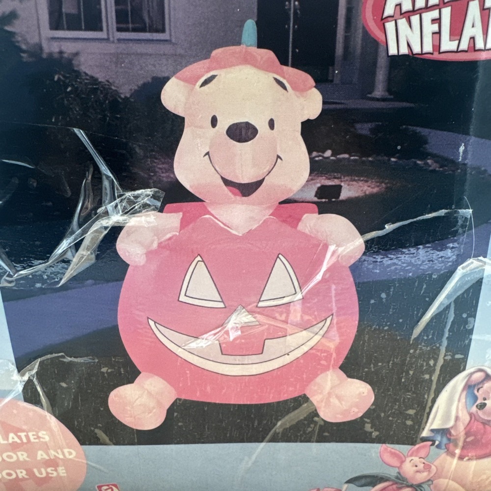 RARE Gemmy 2004 4ft Tall Winnie The Pooh Halloween Airblown Inflatable Tested